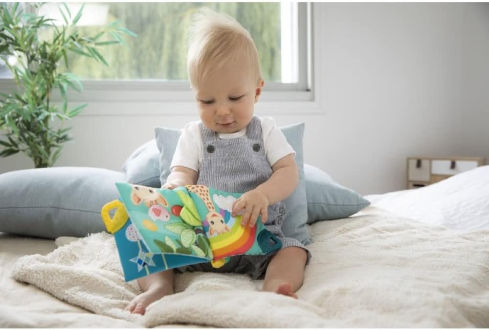 Sophie la Girafe Livro de Aprendizagem Infantil Mordedor Natural, Multicolorido