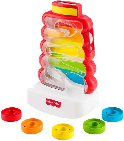 Fisher-Price Brinquedo para Bebês e Crianças Pequenas: Balanço com Moedas para Desenvolvimento Infantil a partir de 9 Meses, JLB81