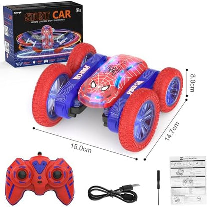 Carrinho de controle remoto para crianças de 6 a 10 anos, Caminhão Monstro Aranha RC, Brinquedo de acrobacias para meninos e meninas, Presente de Natal/Aniversário, Lembrancinha Legal para Crianças