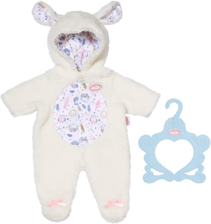 Baby Annabell Macacão com estampa de ovelha 709825 - Roupas e acessórios para bonecas de até 43 cm - Possui capuz com orelhas de ovelha - Inclui cabide - Indicado para crianças a partir de 3 anos