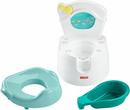 Penico Fisher-Price Sea Me Flush - Edição Somente Sons, cadeirinha de treinamento com sons e luzes para bebês e crianças pequenas, GWD37