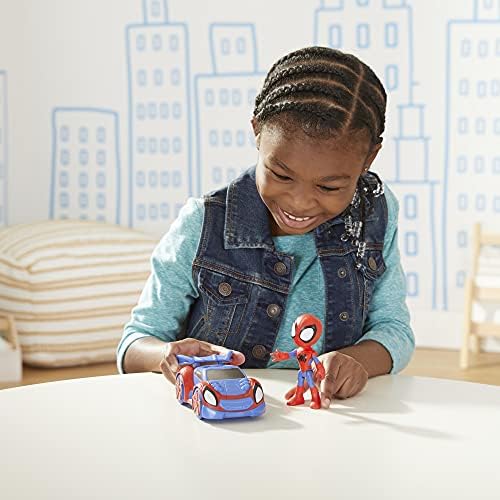Hasbro Marvel F19405X2 Homem-Aranha e Seus Incríveis Amigos - Figura de Ação Marvel e Veículo Web Speedster, para Crianças a partir de 3 Anos, Sem