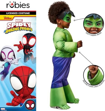 Fantasia Infantil de Luxo do Homem-Aranha e Seus Incríveis Amigos Hulk da Rubies - Fantasia de Super-Herói para Crianças