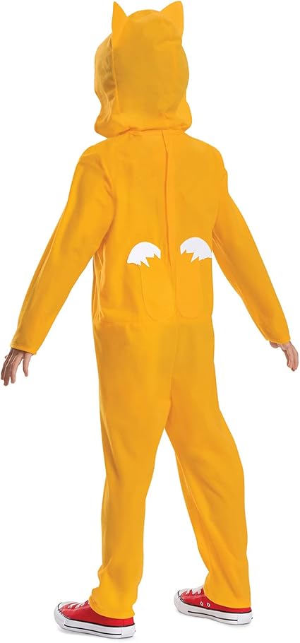 DISGUISE Fantasia oficial de Tails Premium da SEGA Sonic para crianças - tamanho M (7-8 anos)