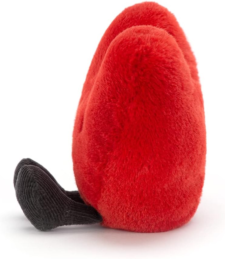 Jellycat Peluche Amuseable Coração Vermelho - l : 9 cm x H: 11 cm