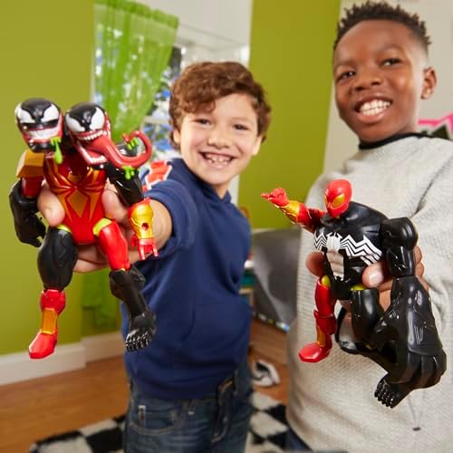 Homem-Aranha MixMashers Marvel Figura de Ação e Acessórios para Montar, Vermelho
