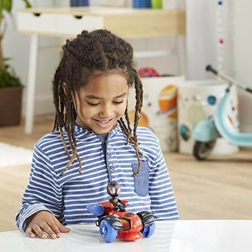 Homem-Aranha e seus Incríveis Amigos - Veículo Marvel Glow Tech Techno-Racer, Brinquedo Pré-escolar com Luzes e Sons, para Crianças a partir de 3 Anos