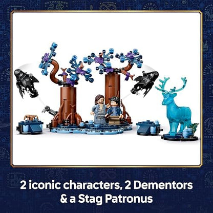 LEGO Harry Potter Floresta Proibida: Expecto Patronum - Modelo com 2 Dementadores, Cervo e 2 Minifiguras, incluindo Sirius Black - Presente para meninas, meninos e fãs a partir de 7 anos - 76475