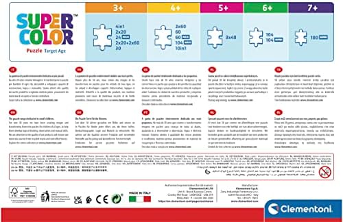Clementoni - 26476 - Quebra-cabeça Supercolorido - Marvel Homem-Aranha e Seus Incríveis Amigos - 60 peças grandes, Quebra-cabeça para crianças a partir de 4 anos, Quebra-cabeça de desenho animado, Fabricado na Itália