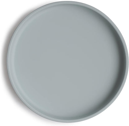 Mushie Prato de silicone antiderrapante com ventosa Classic para bebês e crianças pequenas | Silicone de qualidade alimentar | Pode ser lavado na lava-louças e usado no micro-ondas (Cor: Pedra)