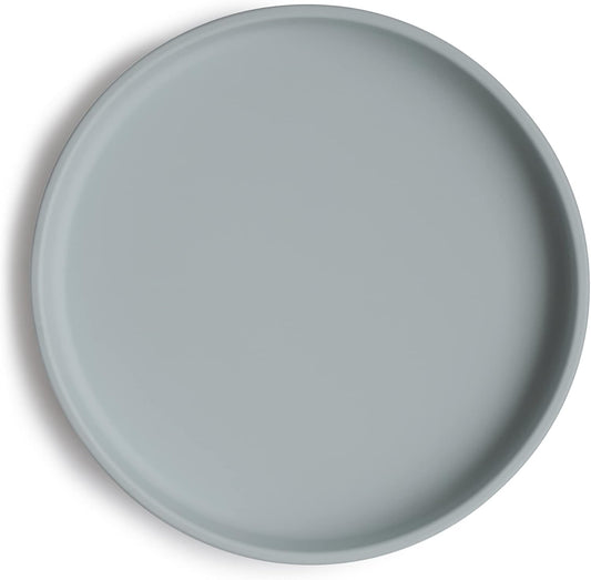 Mushie Prato de silicone antiderrapante com ventosa Classic para bebês e crianças pequenas | Silicone de qualidade alimentar | Pode ser lavado na lava-louças e usado no micro-ondas (Cor: Pedra)