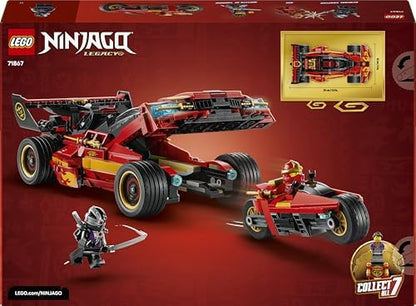 LEGO NINJAGO X-1 Ninja Charger 15º Aniversário - Kit de Modelo de Carro de Corrida com Moto de Brinquedo e 3 Minifiguras, incluindo Kai - Presente Nostálgico para Meninos a partir de 14 Anos e Fãs Adultos - 71867