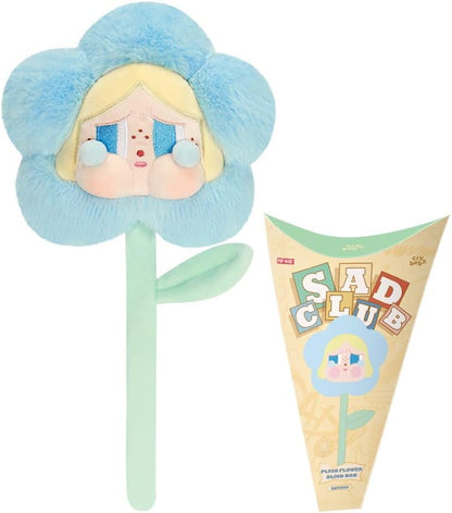 POP MART CRYBABY Sad Club Series - Flor de Pelúcia 1 Caixa Articulada Personagem Design Premium presentes para mulheres Brinquedo Colecionável Favorito dos Fãs Figura de Ação de Brinquedo de Arte