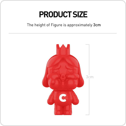 POP MART POP BEAN Crybaby Mini Figura Rainbow Set Series Conjunto Completo Chic Art Toy Articulado Personagem Design Premium Presentes para Mulheres Fãs-Colecionável