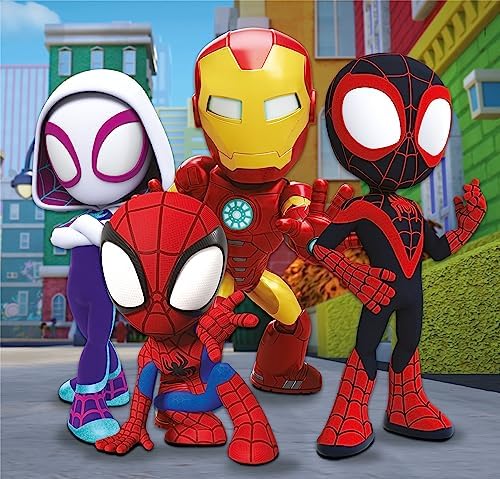 Clementoni - 25294 - Quebra-cabeça Supercolorido - Marvel Homem-Aranha e Seus Incríveis Amigos - 3x48 Peças (3 Quebra-cabeças Incluídos), Quebra-cabeça para Crianças a partir de 5 Anos, Quebra-cabeça de Desenho Animado, Fabricado na Itália