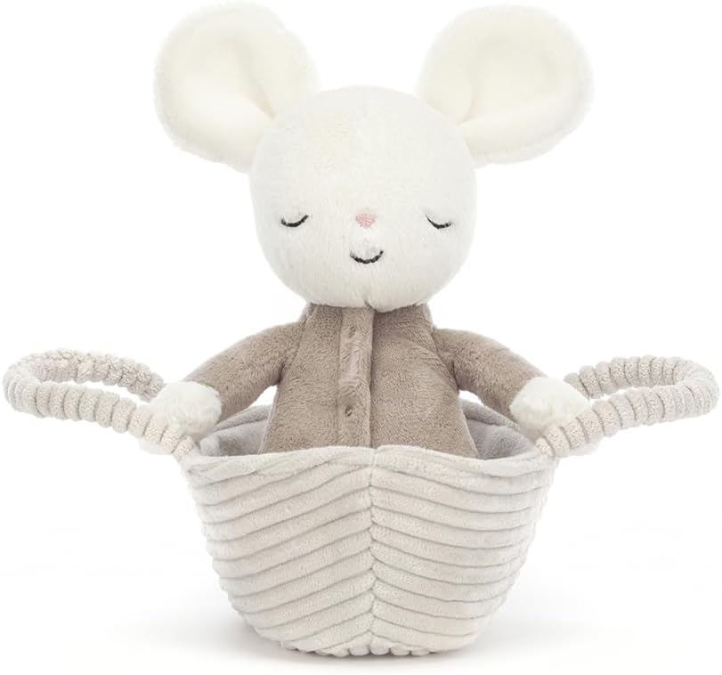 Jellycat Decoração de pelúcia colecionável EEYORE Rock-A-Bye Mouse