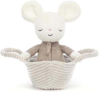 Jellycat Decoração de pelúcia colecionável EEYORE Rock-A-Bye Mouse