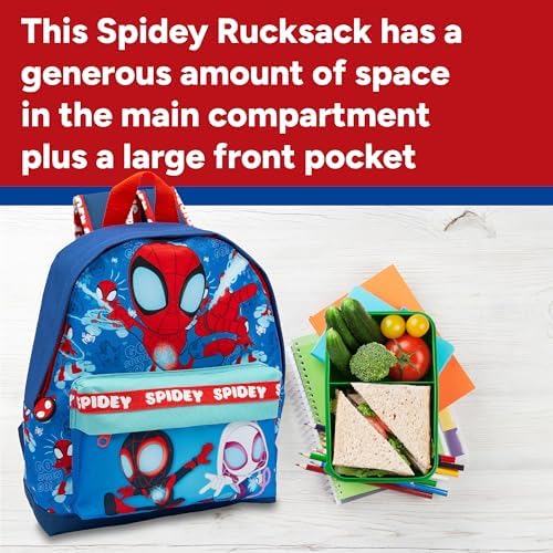 Mochila Infantil Marvel Homem-Aranha e Seus Incríveis Amigos - Mochila Escolar para Meninos e Meninas