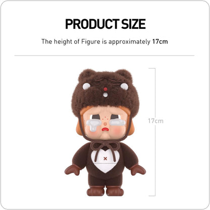 POP MART Boneco CRYBABY BE MINE 1 caixa de 2,5 polegadas, personagem articulado, design premium, presentes para mulheres, brinquedo colecionável favorito dos fãs, boneco de ação