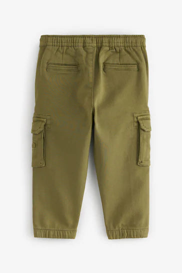 |Boy| Jeans Cargo Confortáveis - Khaki Green (3 meses a 7 anos)