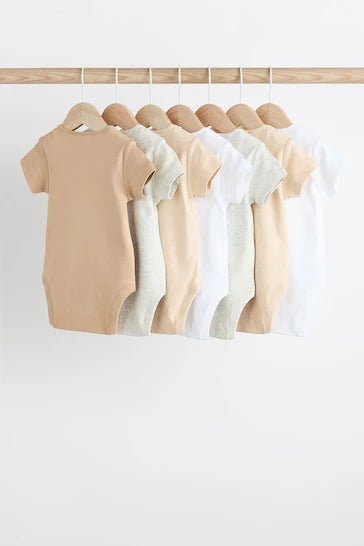 |BabyBoy| Body Neutro Manga Curta Pacote com 7