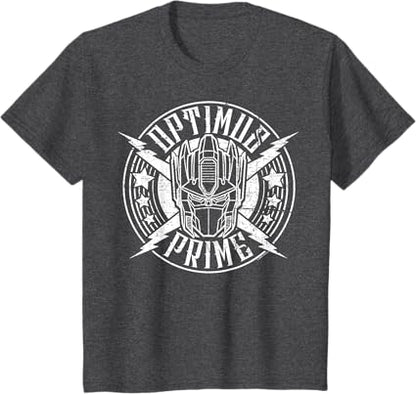 T-shirt Transformers Optimus Prime Vintage Rock Lightning Logo