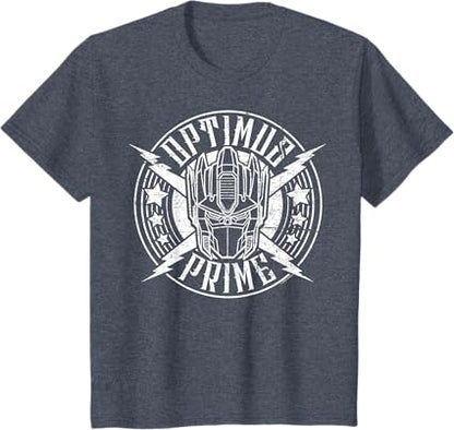 T-shirt Transformers Optimus Prime Vintage Rock Lightning Logo