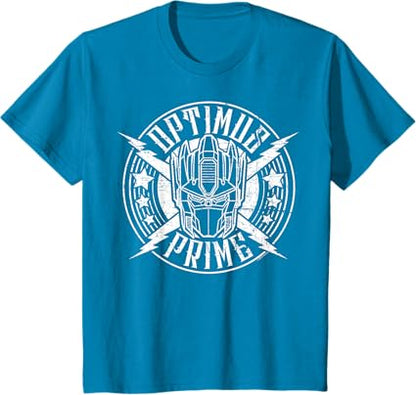 T-shirt Transformers Optimus Prime Vintage Rock Lightning Logo