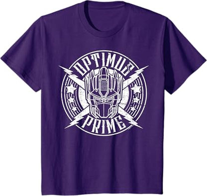 T-shirt Transformers Optimus Prime Vintage Rock Lightning Logo