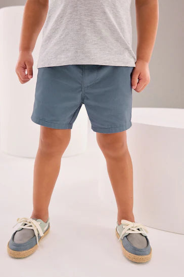 |Boy| Shorts Chinos - Azul Médio (3 meses - 7 anos)