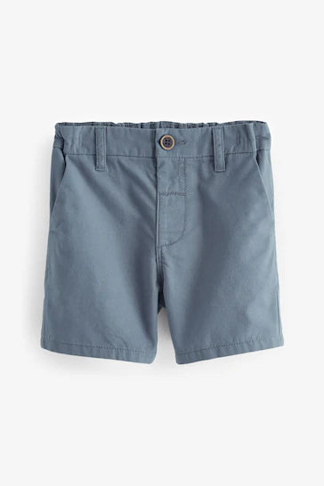 |Boy| Shorts Chinos - Azul Médio (3 meses - 7 anos)