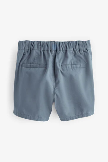 |Boy| Shorts Chinos - Azul Médio (3 meses - 7 anos)