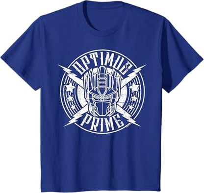 T-shirt Transformers Optimus Prime Vintage Rock Lightning Logo