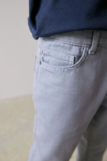 |Boy| Jeans De Cinco Bolsos - Pale Blue (3 a 17 anos)