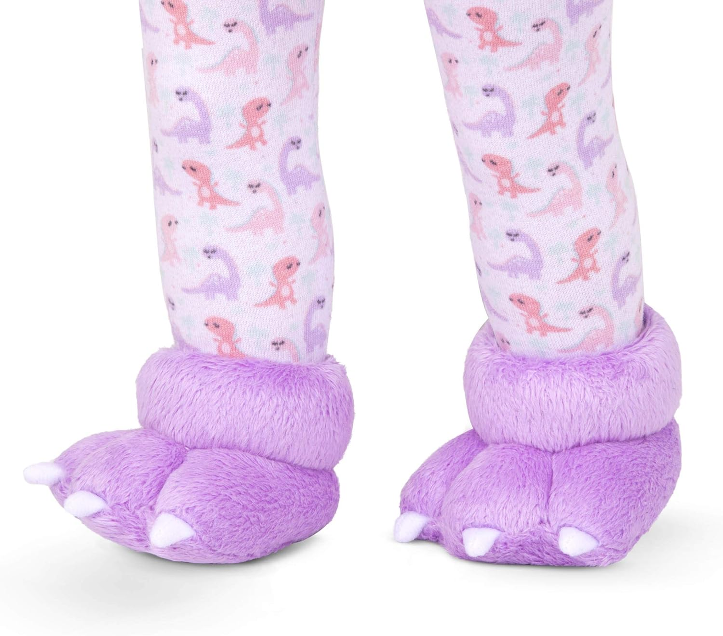 A Nossa Geração Sonhe Brilhante, Durma Bem - Conjunto de Pijama com Estampado Dinossauro Incluindo Brinquedo de Peluche Dino para Bonecas de 18 Polegadas - Conjunto de 4 Peças