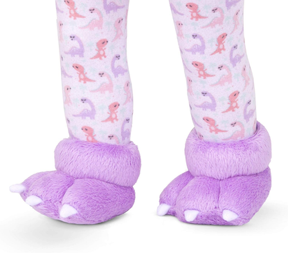 A Nossa Geração Sonhe Brilhante, Durma Bem - Conjunto de Pijama com Estampado Dinossauro Incluindo Brinquedo de Peluche Dino para Bonecas de 18 Polegadas - Conjunto de 4 Peças