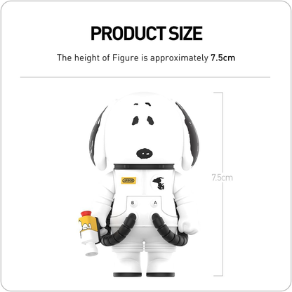 POP MART MEGA SPACE MOLLY 100% Charlie Brown e Snoopy 1 caixa de presentes de design premium para mulheres, boneco de ação colecionável favorito dos fãs