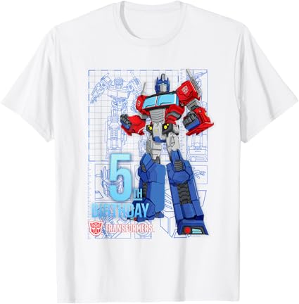 T-Shirt TRANSFORMERS Optimus Prime 5th Birthday