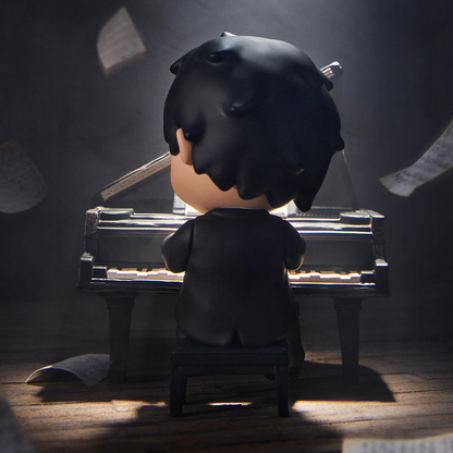 POP MART Hirono, o Pianista, figura articulada, personagem, design premium, presentes para mulheres, brinquedo colecionável favorito dos fãs, figura de ação de brinquedo