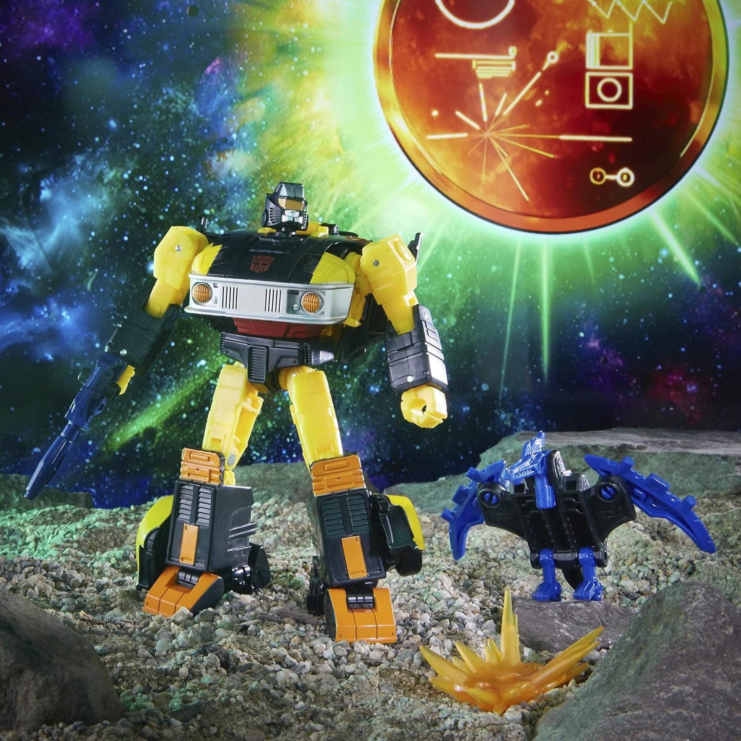 Transformers Generations War for Cybertron Golden Disk Collection Capítulo 2, Autobot Jackpot com Visão, para maiores de 8 anos, 14 cm (Exclusivo Amazon)