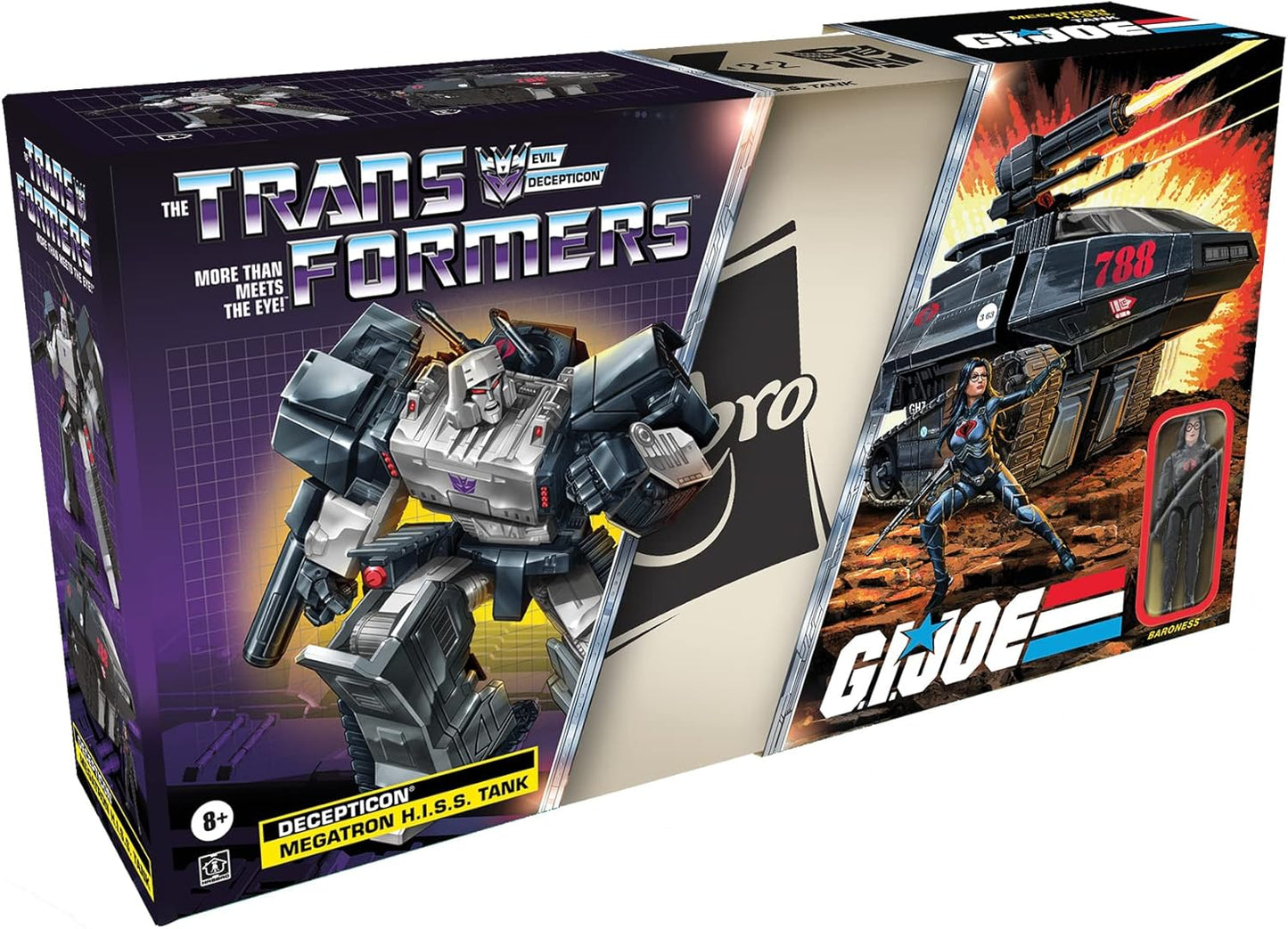 Transformers Generations Collaborative: G.I. Joe Mash-Up, Megatron H.I.S.S. Tank e Baronesa, para maiores de 8 anos, multicolorido F3983