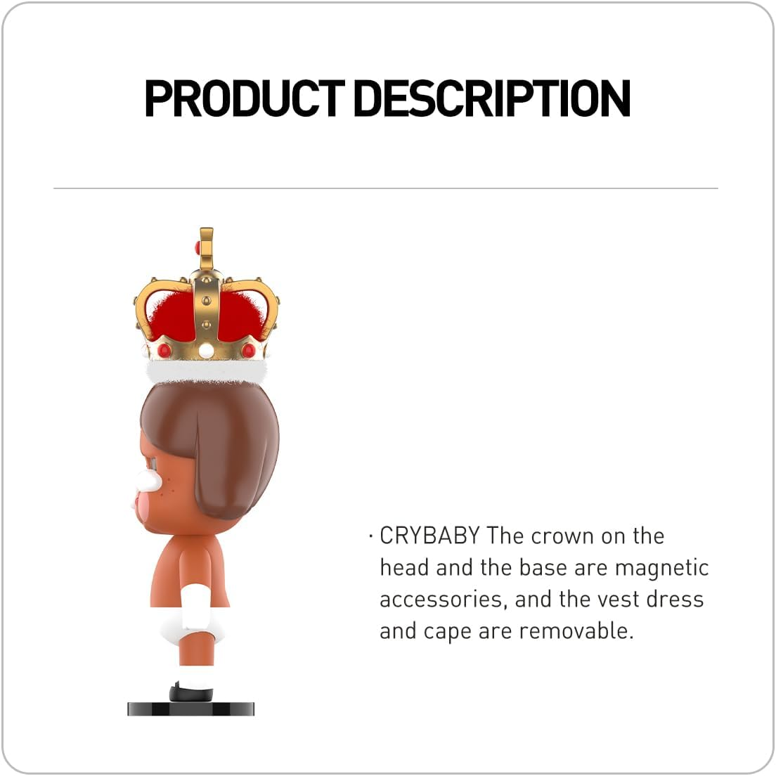 POP MART MEGA CRYBABY 400% Figuras 1PC Design Premium Presentes para Mulheres Fã-Favorito Colecionável Chic Art Toy Figura de Acção