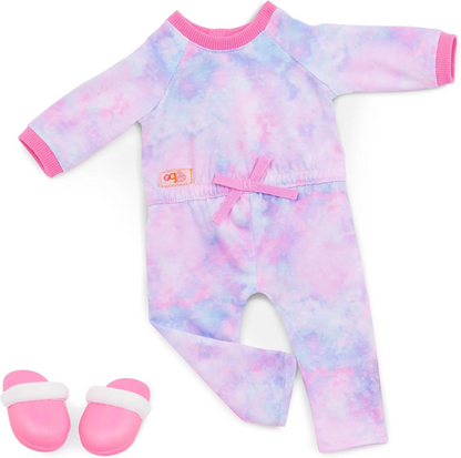 Boneca Luna Sleepover da Our Generation – Boneca de pijama de 45 cm e conjunto para dormir – Inclui roupa para dormir e conjunto de acessórios