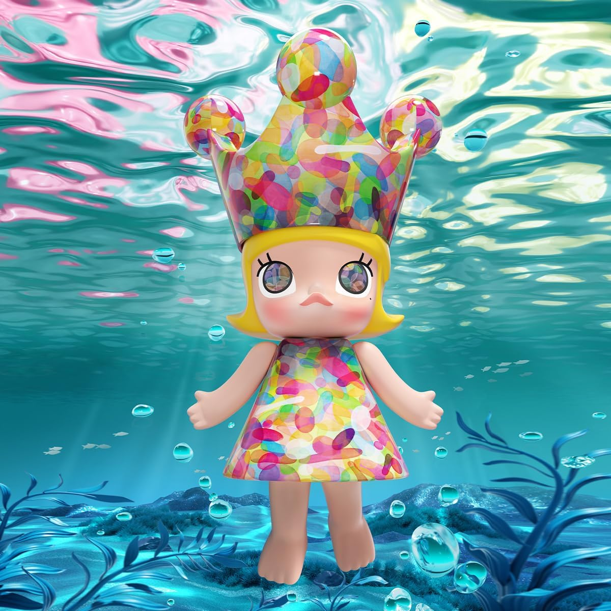 POP MART MEGA SPACE MOLLY 400% Figuras 1 Caixa Design Premium Presentes para Mulheres Fã-Favorito Colecionável Chic Art Toy Figura de Ação