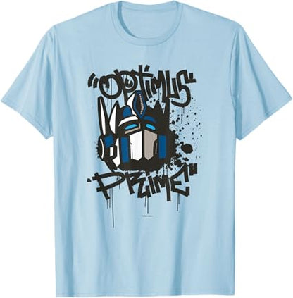 T-shirt Transformers Classic Optimus Prime com retrato em grafite