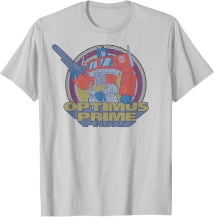 T-shirt Transformers Optimus Prime Retro Portrait