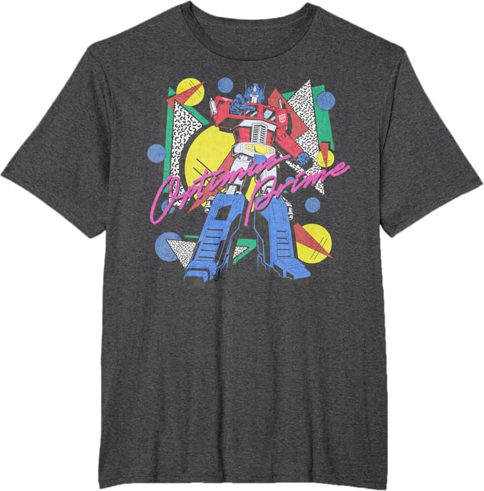 Transformers Retro Optimus Prime 80's Print T-Shirt