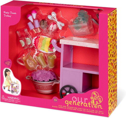 Conjunto de carrinho de servir guloseimas de verão da nossa geração