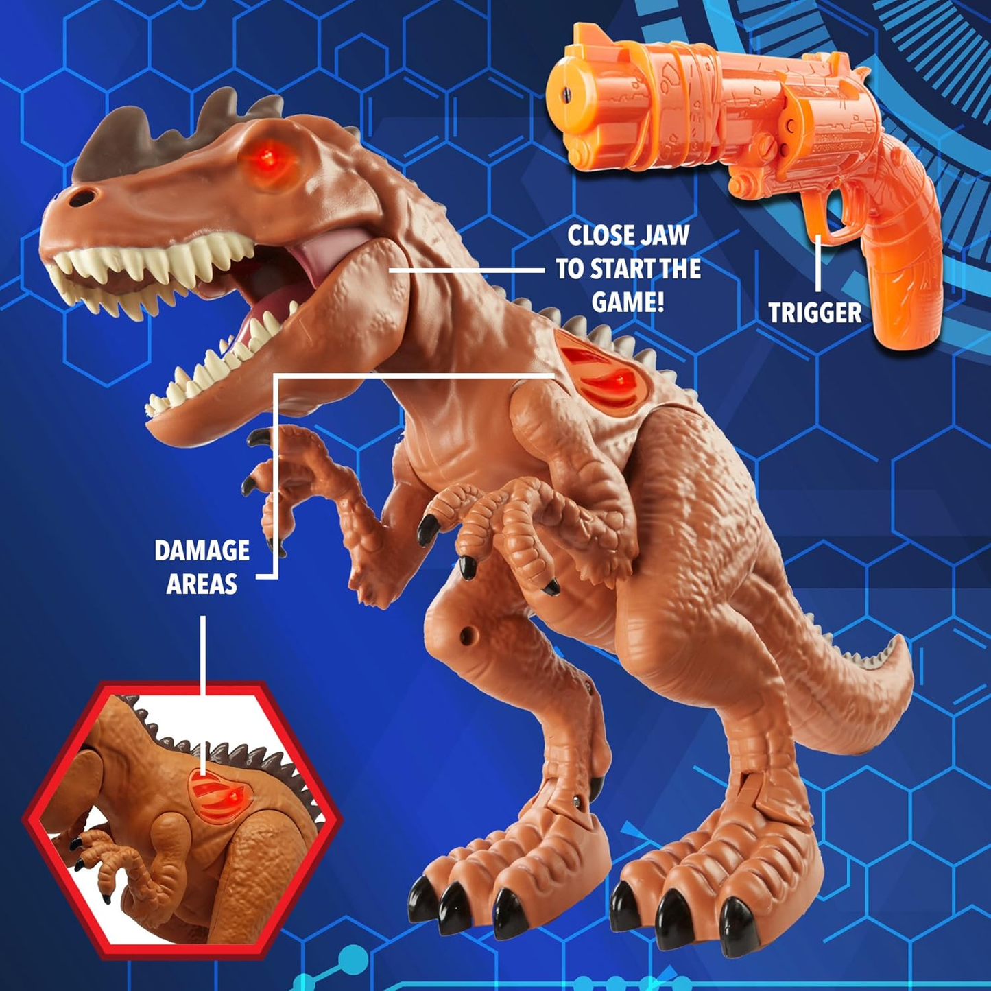 Conjunto de tiro ao alvo CHTK4 Dino Hunt