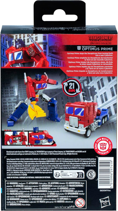Figura de ação Transformers Studio Series Deluxe Class Devastation Optimus Prime